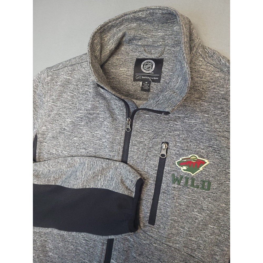 G-III Minnesota Wild NHL Jacket Full Zip Pullover Lightweight Size M